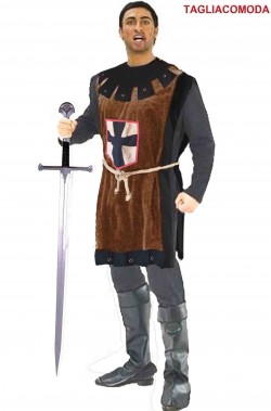 Costume uomo medievale con tunica a tabarda