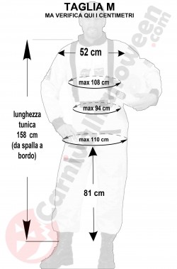 costume da astronauta adulto taglia M
