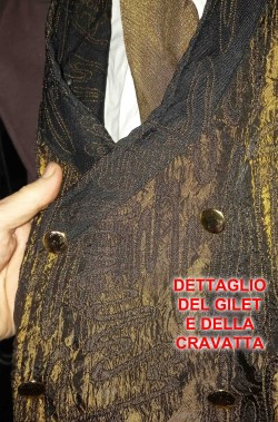 Gilet del costume da cowboy adulto marrone