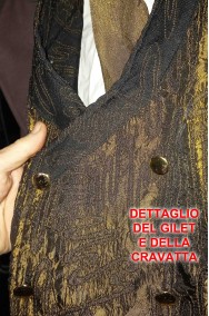 Gilet del costume da cowboy adulto marrone