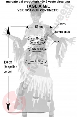 Costume Halloween donna Sposa Cadavere