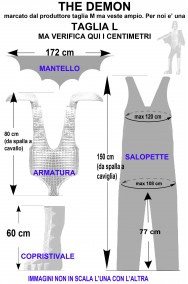 Misure costume The Demon dei Kiss