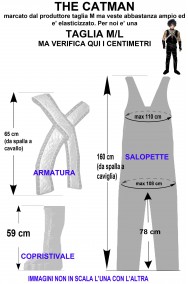 Misure del costume di Catman dei Kiss