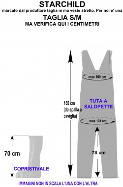 Misure del costume di Starchild dei Kiss