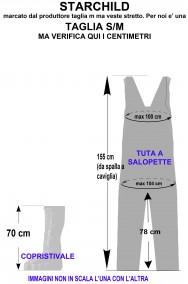 Misure del costume di Starchild dei Kiss