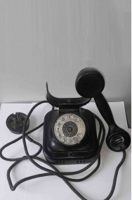 Telefono storico nero di ferro a disco originale anni 30