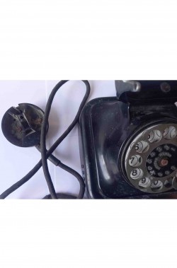Telefono Siemens storico nero anni 30