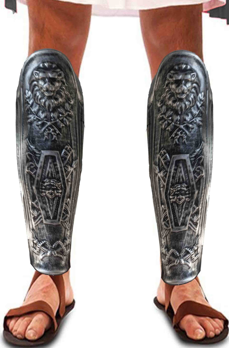 Paratibie da soldato antico romano