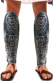 Paratibie da soldato antico romano