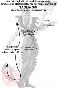 Misure costume da sirena adulta de luxe