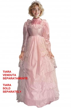 Costume di carnevale da principessa rosa aurora