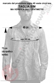 Misure camicia di seta da uomo taglia S/M