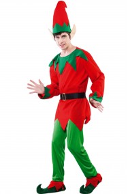 Costume da Elfo di Babbo Natale completo