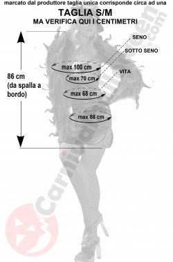 Misure dell'abito verde anni 20