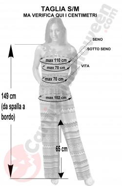 Misure del costume anni 70 taglia S/M
