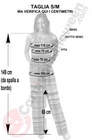 Misure del costume anni 70 taglia S/M