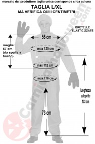 Misure costume dei Minions da uomo taglia L XL