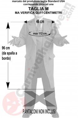 Misure costume del Joker taglia M