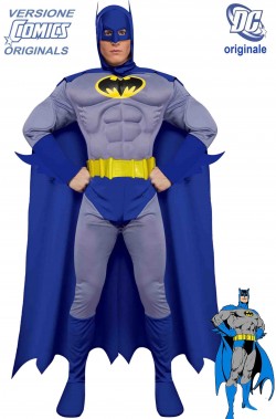 Costume Batman versione fumetto originale con muscoli