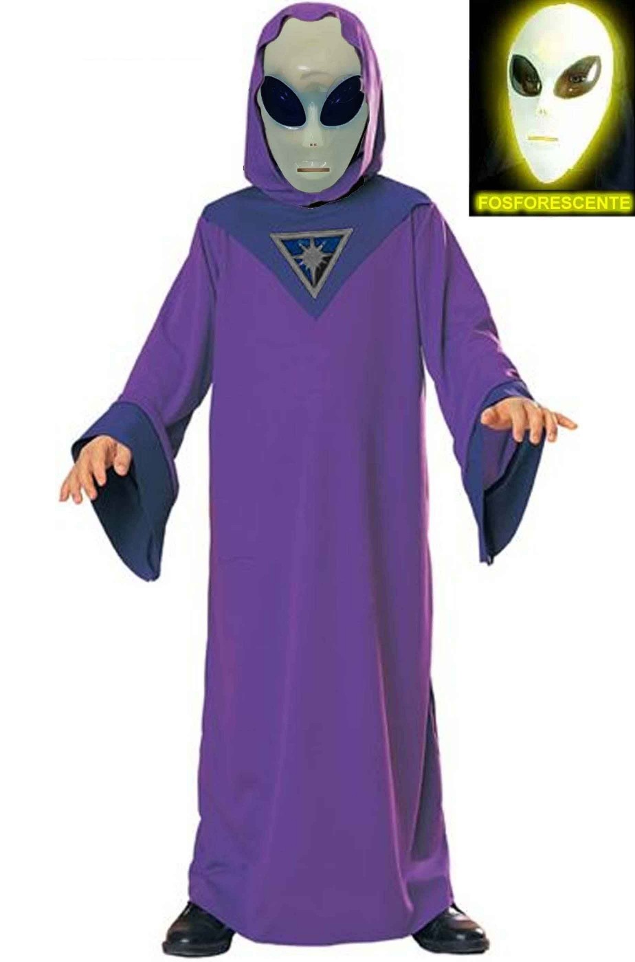 Costume da alieno viola da bambino