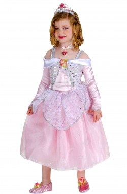 Costume da principessa bambina la Bella Addormentata nel Bosco