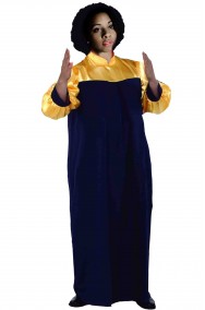 Vestito da corista di Gospel e Spiritual adulto