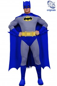 Costume Batman Grigio e blu Cartoon adulto