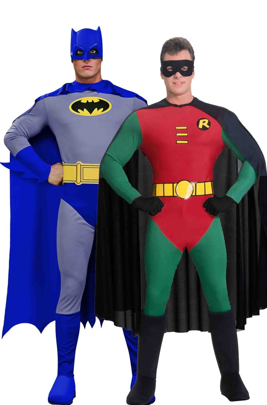 Coppia di costumi Batman e Robin versione fumetto adulti