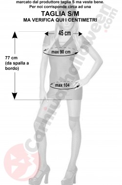 Misure costume di Uhura taglia SM