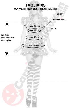 Misure costume da lampone da donna