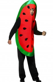 Costume da Anguria mascotte adulto