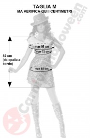 Misure costume da rapper donna pappona taglia M