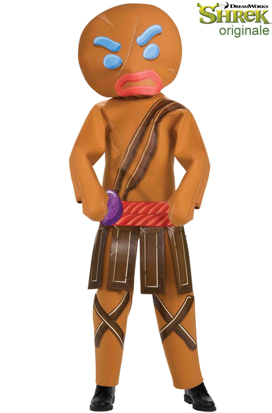 Costume da Omino di Pan di Zenzero di Shrek bambino