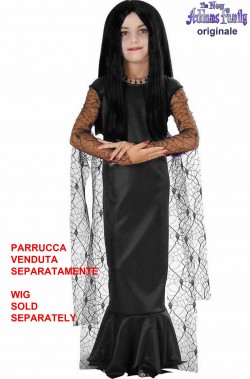 Costume Morticia bambina dal film La Famiglia Addams