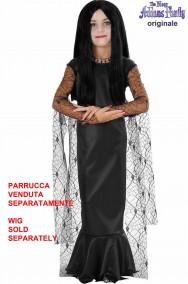 Costume Morticia bambina dal film La Famiglia Addams