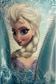 Dettaglio del torace del costume di Elsa di Frozen bambina