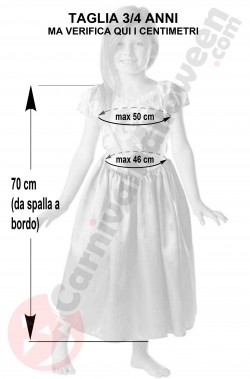 Misure del costume di Rapunzel