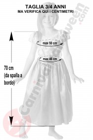 Misure del costume di Rapunzel