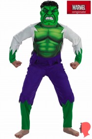 Costume da Hulk bambino 5 7 anni originale Marvel