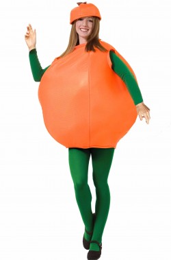 Mascotte da arancia costumi da frutta e verdura