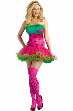 Costume da anguria di carnevale per donna