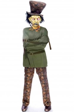 Costume di Halloween da cappellaio matto dell'orrore