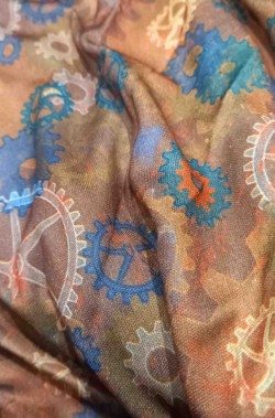 Tessuto steampunk del cappellaio matto horror