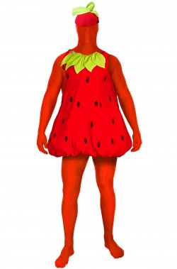 Vestito di carnevale da fragola adulto