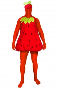 Vestito di carnevale da fragola adulto