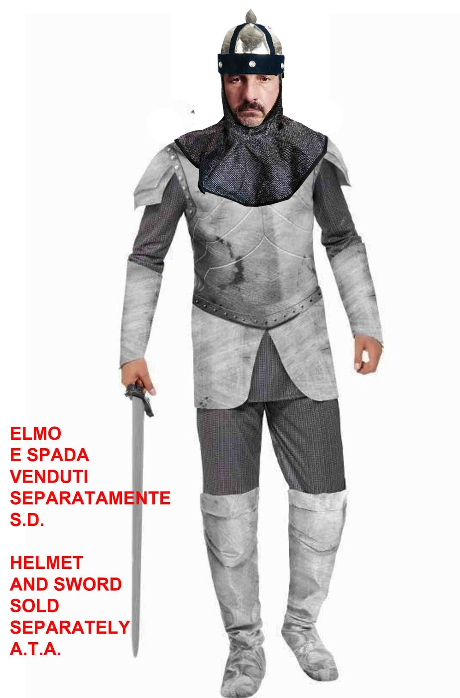 Costume da cavaliere medievale uomo