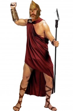 Costume da spartano di 300 guerriero Leonida
