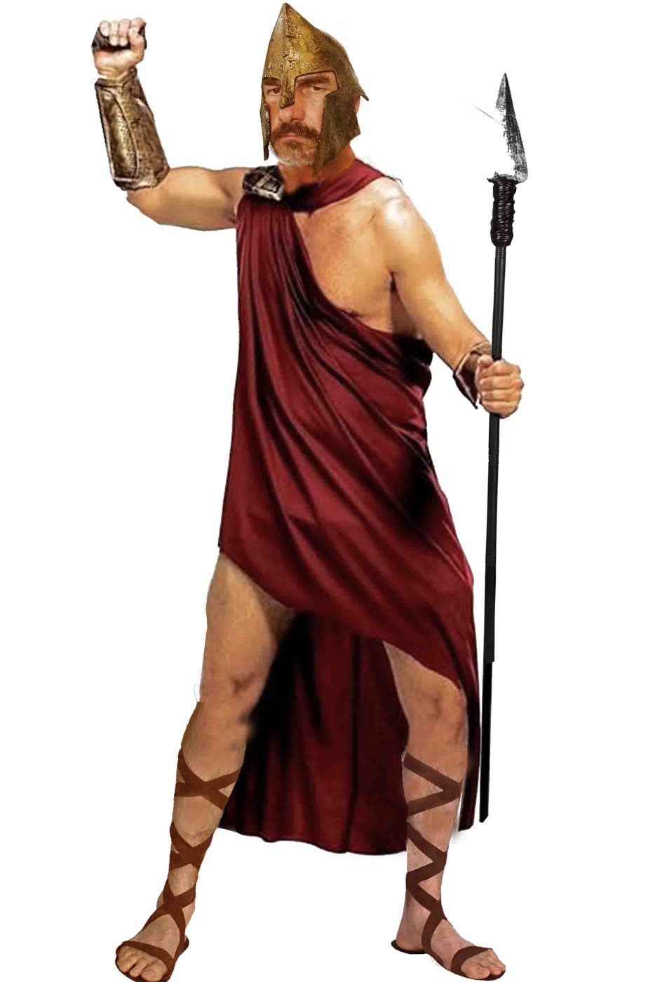 Costume da spartano di 300 guerriero Leonida