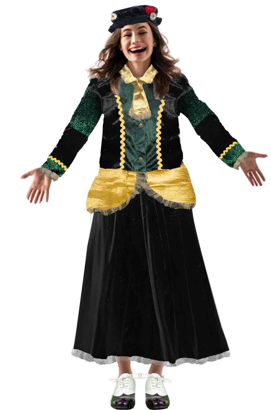 Costume da Mary Poppins vestito donna del primo novecento