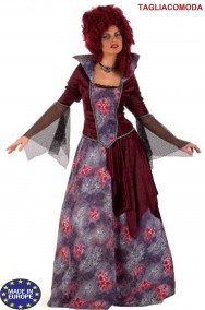 Costume veneziano donna bordeaux taglia grande